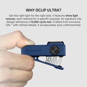 OLIGHT OCLIP ULTRA RECHARGEABLE MINI CLIP ON TORCH WITH FLOODLIGHT, SPOTLIGHT & UV LIGHT