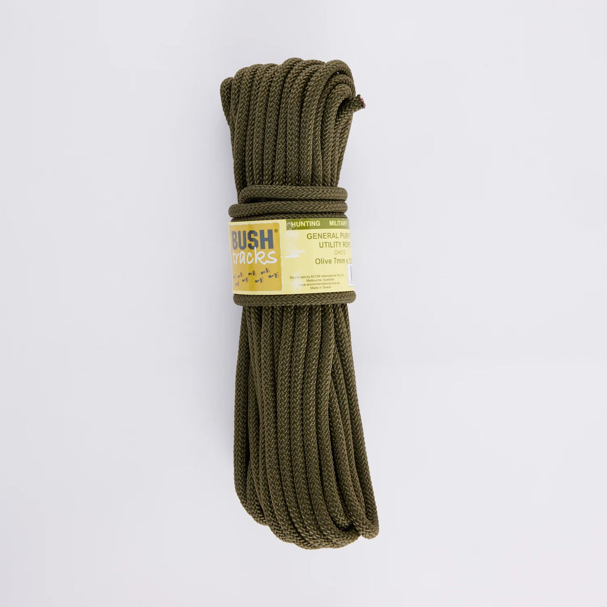 BUSH TRACKS ROPE 7MM OLIVE 15M – Combat Kit Australia