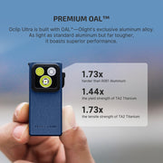 OLIGHT OCLIP ULTRA RECHARGEABLE MINI CLIP ON TORCH WITH FLOODLIGHT, SPOTLIGHT & UV LIGHT