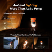 OLIGHT MAX PUMP 3 PORTABLE AIR PUMP 5KPA WITH CAMPING LIGHT