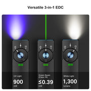 OLIGHT ARKFELD PRO PORTABLE EDS FLASHLIGHT WITH WHITE LIGHT & GREEN LASER & UV