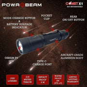 POWABEAM COMET EQC RECHARABLE TORCH