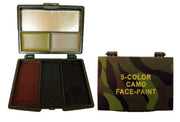 TAS FACE PAINT 5 COLOUR IN CAMO TIN WITH MIRROR