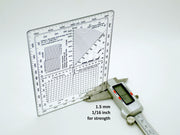 MILITARY TEMPLATE TECHNOLOGY GPS PLOTTING PROTRACTOR