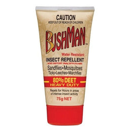 BUSHMAN INSECT REPELLENT 75G 80% DEET HEAVY DUTY