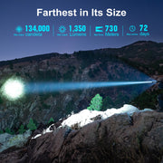 OLIGHT JAVELOT 1350 LUMENS PORTABLE LONG RANGE EDC TORCH