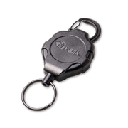 KEY-BAK RACH-IT RETRACTABLE CARABINER KEYCHAIN WITH RATCHETING LOCK