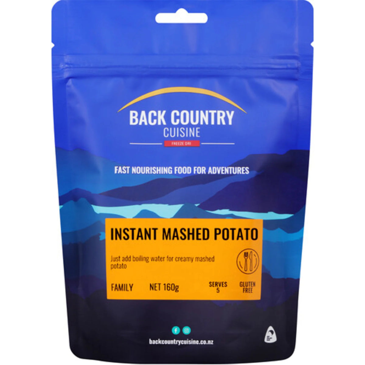 BACK COUNTRY CUISINE INSTANT MASHED POTATO – Combat Kit Australia