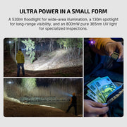 OLIGHT OCLIP ULTRA RECHARGEABLE MINI CLIP ON TORCH WITH FLOODLIGHT, SPOTLIGHT & UV LIGHT