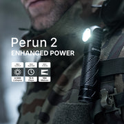 OLIGHT PERUN 2 - 2500 LUMENS RECHARGABLE LED TORCH WITH HEAD MOUNTED HEADBAND