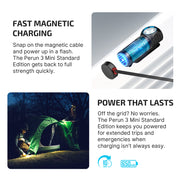 OLIGHT PERUN 3 MINI 1250 LUMENS RECHARGEABLE HEAD TORCH WITH WHITE & RED LIGHT