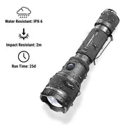 POWERTAC FLEXBEAM GEN2 2000 LUMENS ADJUSTABLE BEAM FLASHLIGHT