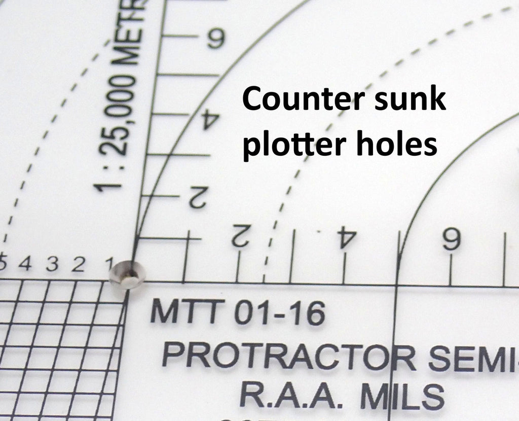 MILITARY TEMPLATE TECHNOLOGY R.A.A. SEMI CIRCULAR PROTRACTOR – Combat ...