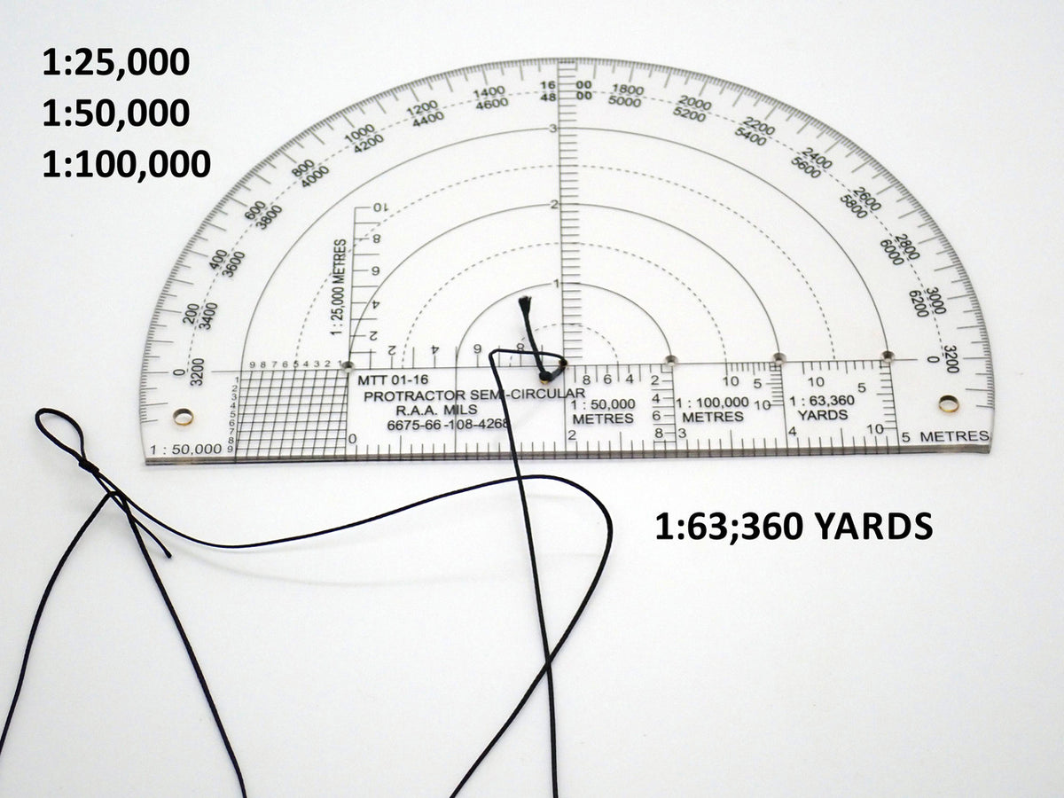 MILITARY TEMPLATE TECHNOLOGY R.A.A. SEMI CIRCULAR PROTRACTOR – Combat ...