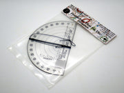 MILITARY TEMPLATE TECHNOLOGY R.A.A. SEMI CIRCULAR PROTRACTOR 