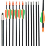 ZONE ARCHERY KIDS FIBERGLASS ARROWS - 26 INCH - 12 PACK