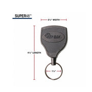 KEY-BAK SUPER48 48IN HEAVY DUTY KEVLAR CORD TETHER WITH BELT CLIP