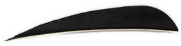 CARBON BLACKOUT 4 INCH PARABOLIC RW FEATHERS
