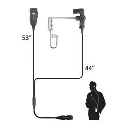 CODERED INVESTIGATOR QD TWO WIRE PATROL KIT MICROPHONE M7 CONNECTOR