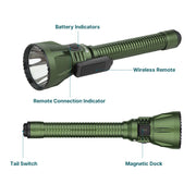 OLIGHT JAVELOT TURBO 2 POWERFUL RECHARGEABLE 1500 METRES LONG RANGE HUNTING TORCH