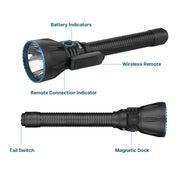 OLIGHT JAVELOT TURBO 2 POWERFUL RECHARGEABLE 1500 METRES LONG RANGE HUNTING TORCH