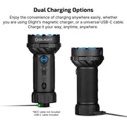 OLIGHT MARAUDER MINI 2 - 10,000 LUMENS RECHARGEABLE HIGH POWER TORCH (FLOOD & SPOT)