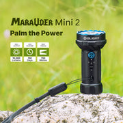 OLIGHT MARAUDER MINI 2 - 10,000 LUMENS RECHARGEABLE HIGH POWER TORCH (FLOOD & SPOT)