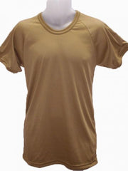 CREW NECK T SHIRT ARMY BROWN