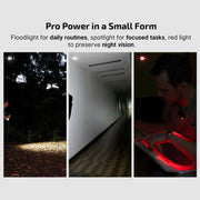 OLIGHT OCLIP PRO COMPACT LED CLIP LIGHT WITH FLOODLIGHT, SPOTLIGHT & RED LIGHT