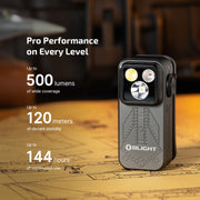 OLIGHT OCLIP PRO COMPACT LED CLIP LIGHT WITH FLOODLIGHT, SPOTLIGHT & RED LIGHT