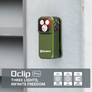 OLIGHT OCLIP PRO COMPACT LED CLIP LIGHT WITH FLOODLIGHT, SPOTLIGHT & RED LIGHT