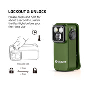 OLIGHT OCLIP PRO COMPACT LED CLIP LIGHT WITH FLOODLIGHT, SPOTLIGHT & RED LIGHT
