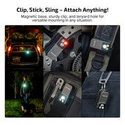 OLIGHT OCLIP PRO COMPACT LED CLIP LIGHT WITH FLOODLIGHT, SPOTLIGHT & RED LIGHT