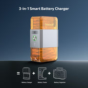 OLIGHT OSTATION X AUTOMATIC 3 IN 1 RECHARGEABLE AA/AAA BATTERY CHARGER, TESTER & ORGANISER
