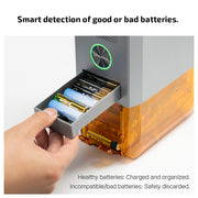OLIGHT OSTATION X AUTOMATIC 3 IN 1 RECHARGEABLE AA/AAA BATTERY CHARGER, TESTER & ORGANISER