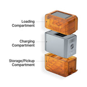 OLIGHT OSTATION X AUTOMATIC 3 IN 1 RECHARGEABLE AA/AAA BATTERY CHARGER, TESTER & ORGANISER